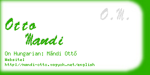 otto mandi business card