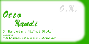 otto mandi business card